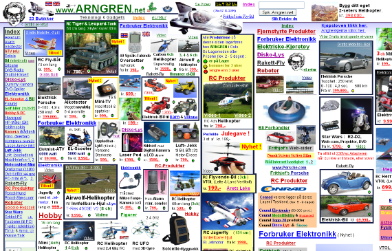 Screenshot Arngren Homepage.