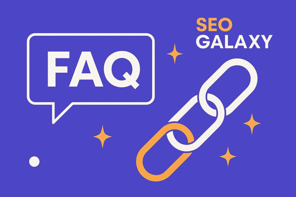 FAQ Grafik zur Agenturvorstellung SEO Galaxy