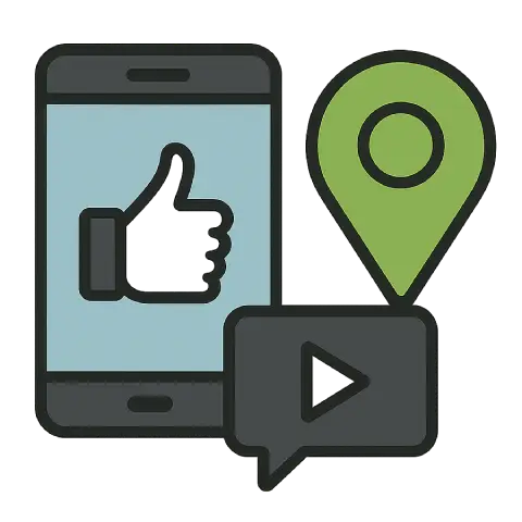 Icon für Social Media Agentur finden.