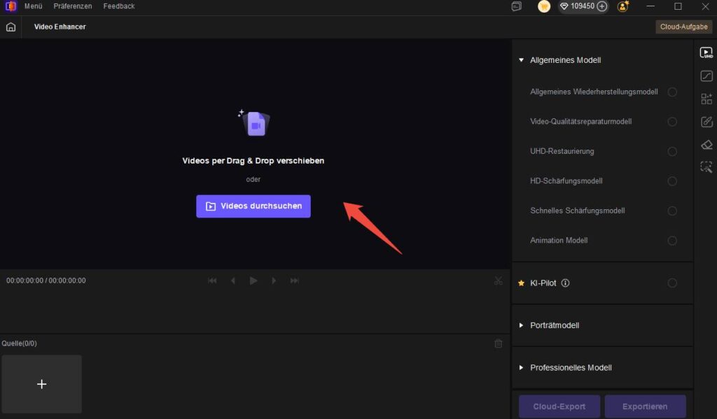HiPaw VicPea - Video hochladen