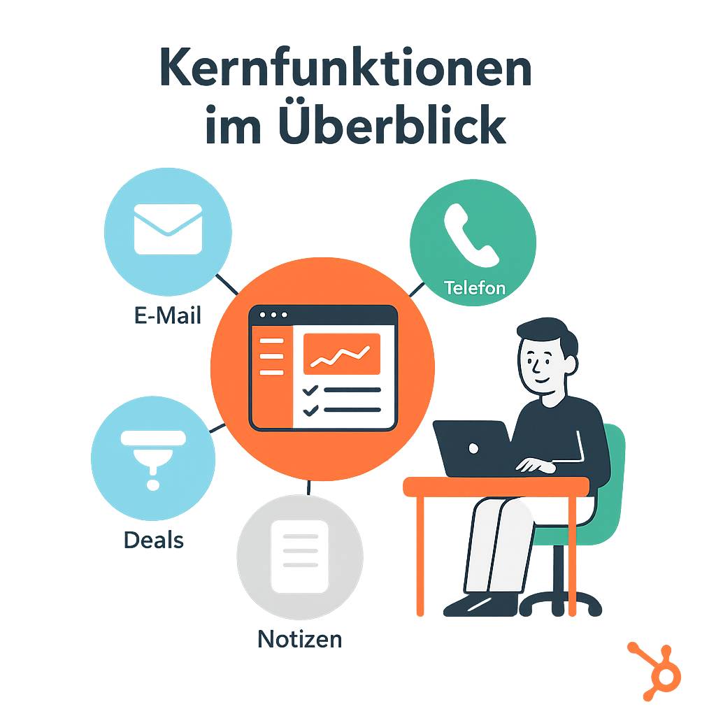 HubSpot Grafik Kernfunktionen