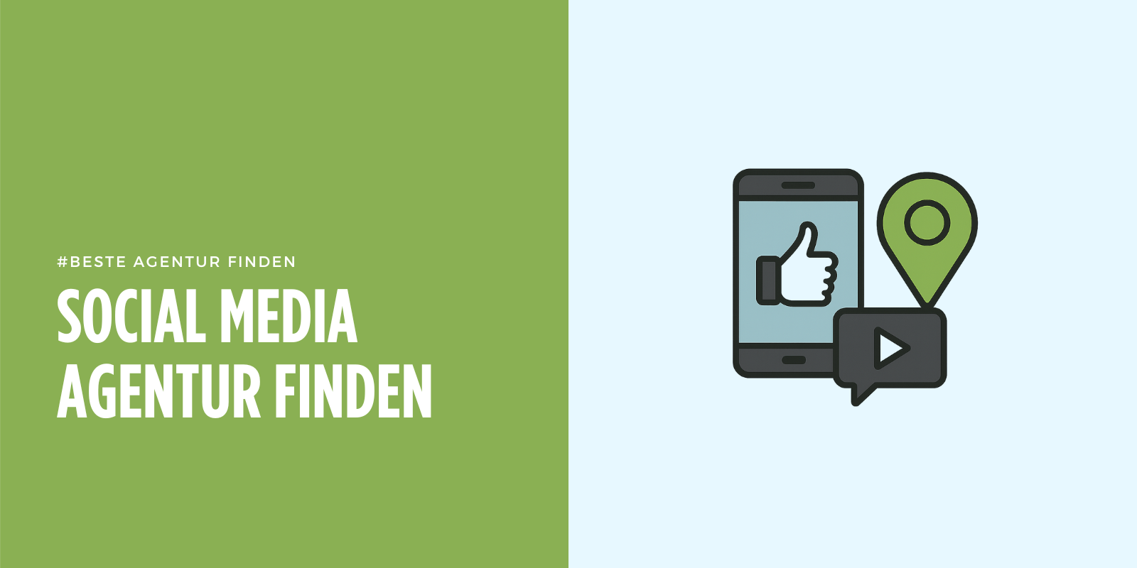 Beste Social Media Agentur in der Nähe finden Beitragsbild.