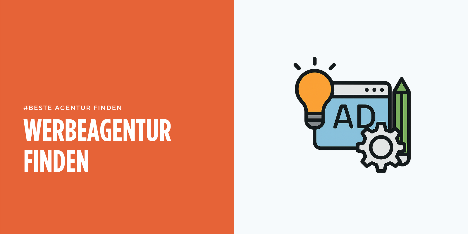 Beste Werbeagentur in der Nähe finden Beitragsbild.