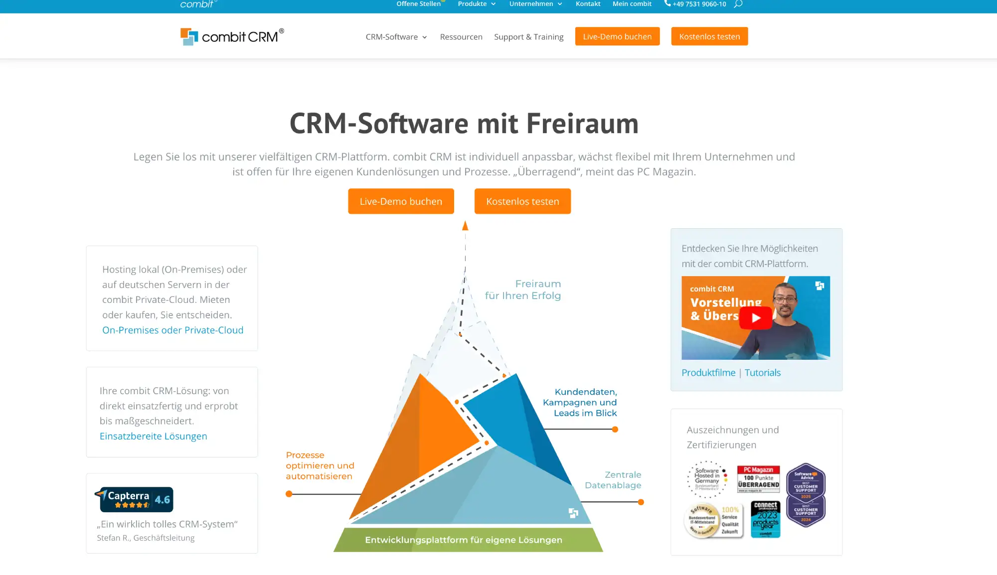 CRM-System Ratgeber Vergleich combitCRM