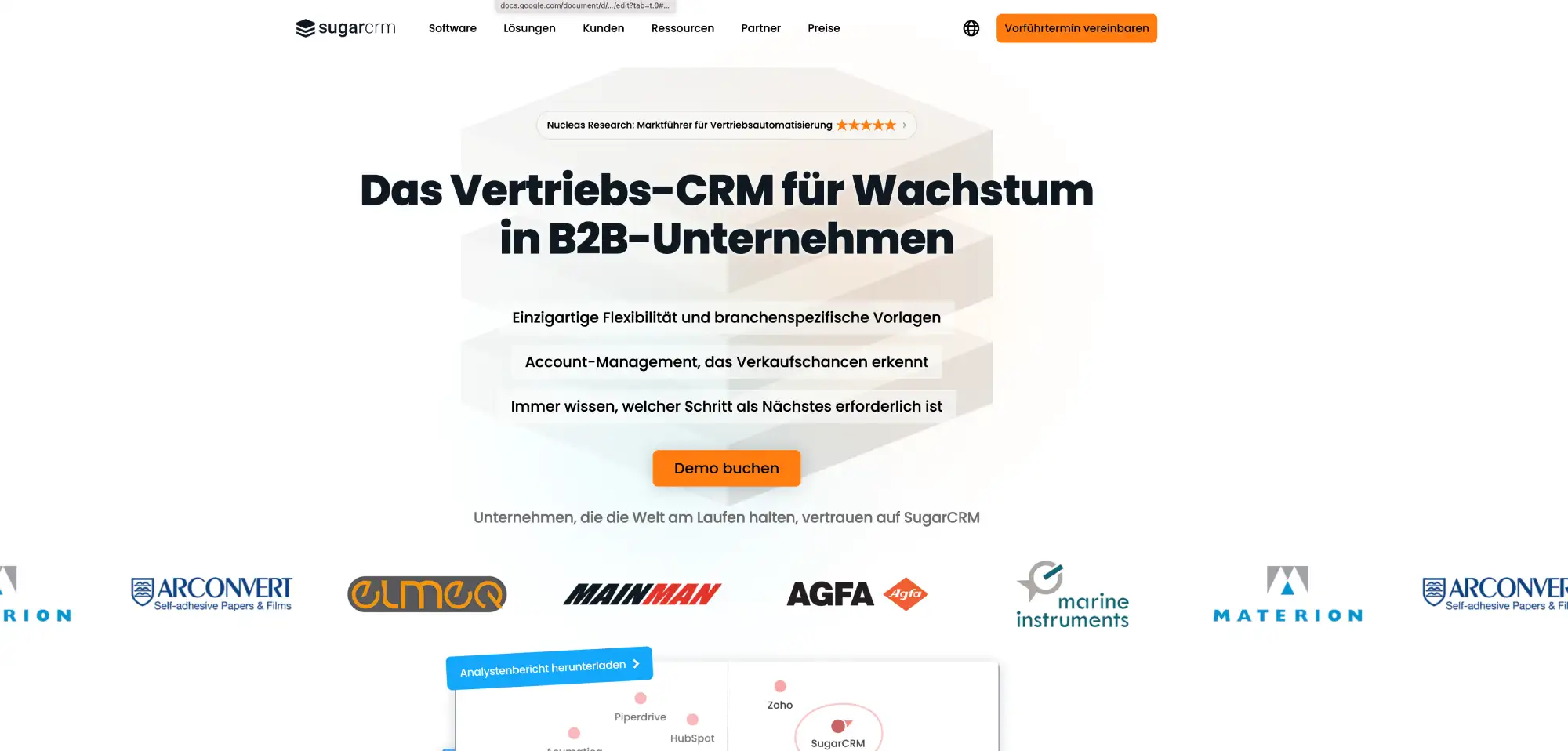 CRM-System Ratgeber Vergleich sugarCRM