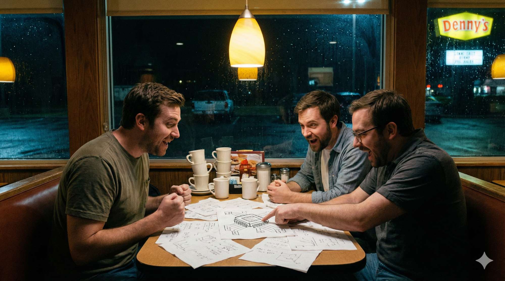 1993 gründeten Jensen Huang und zwei Kollegen Nvidia in einem Denny's-Restaurant. 30 Jahre später ist das Unternehmen 5 Billionen Dollar wert.