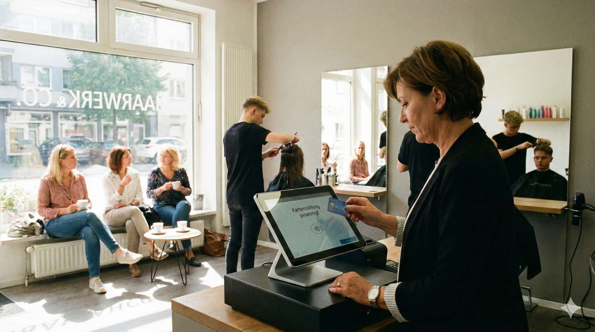 Trotz wirtschaftlicher Unsicherheit: Menschen lassen sich weiterhin die Haare schneiden. Über 50.000 Friseursalons in Deutschland beweisen die Krisenfestigkeit des klassischen Handwerks.