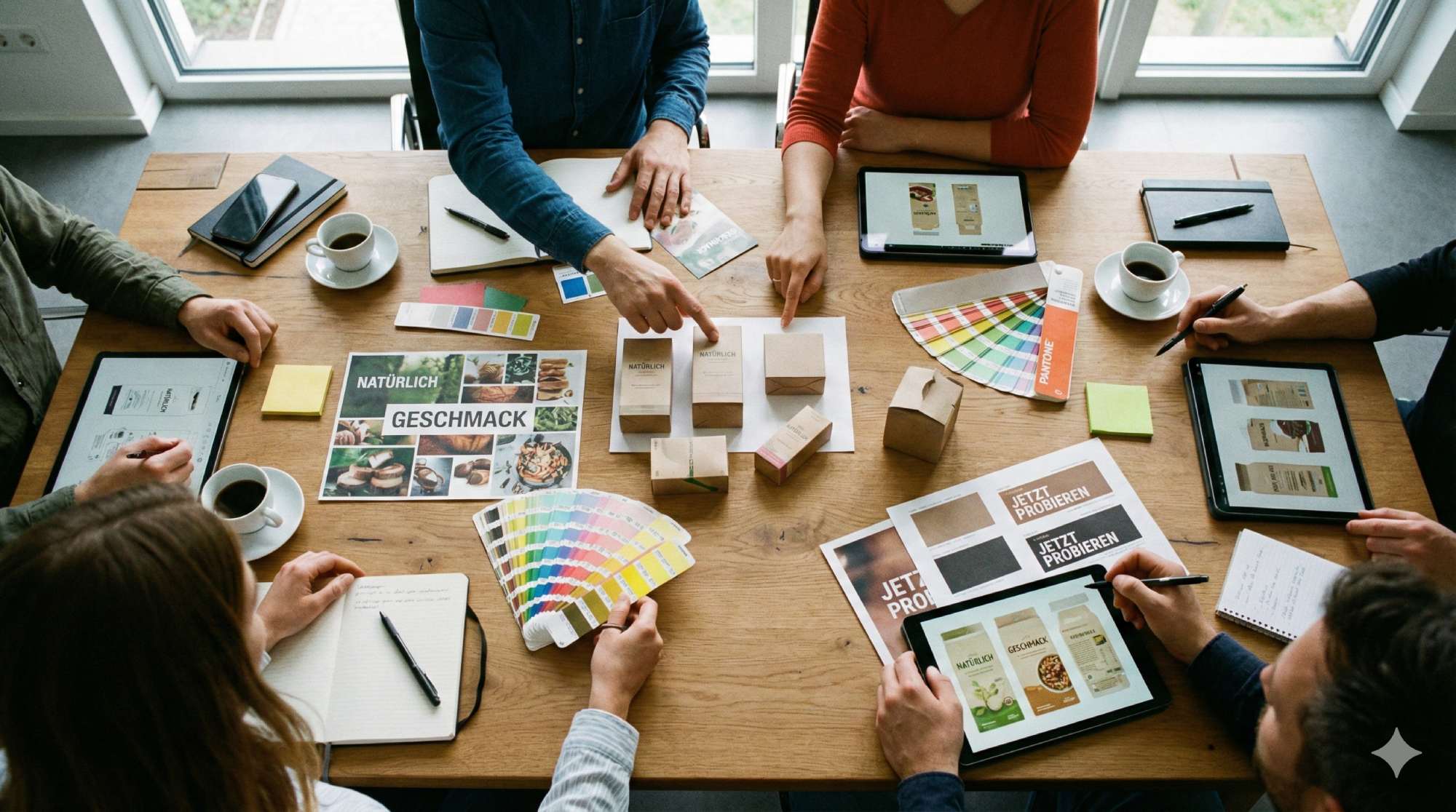 Vom Briefing bis zur Druckfreigabe: Ein strukturierter Agenturprozess vermeidet kostspielige Korrekturschleifen.