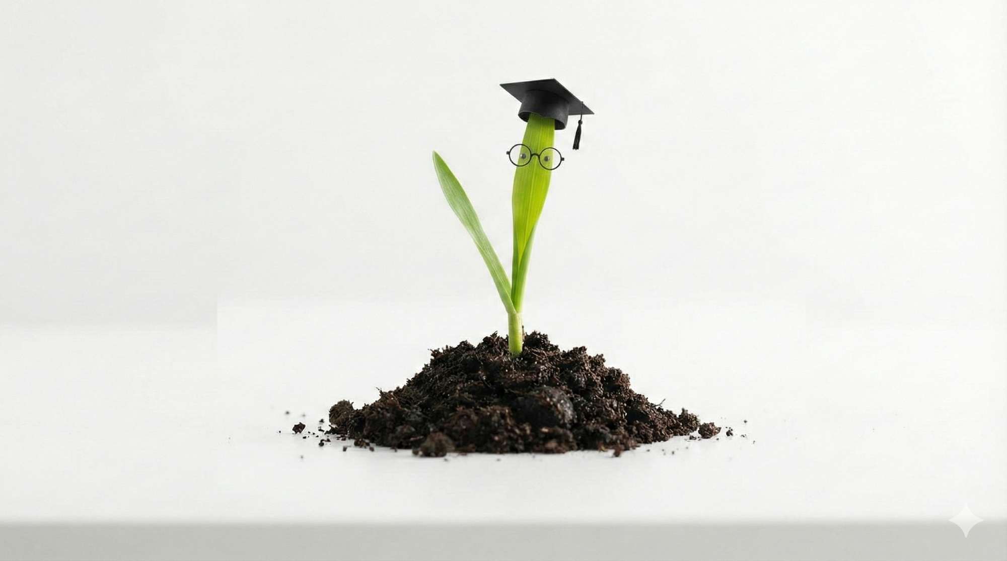 Nachwuchstalent mit Abschluss in Bodenkunde. Die erste Generation Weizen, die mehr Papers gelesen hat als mancher Doktorand.