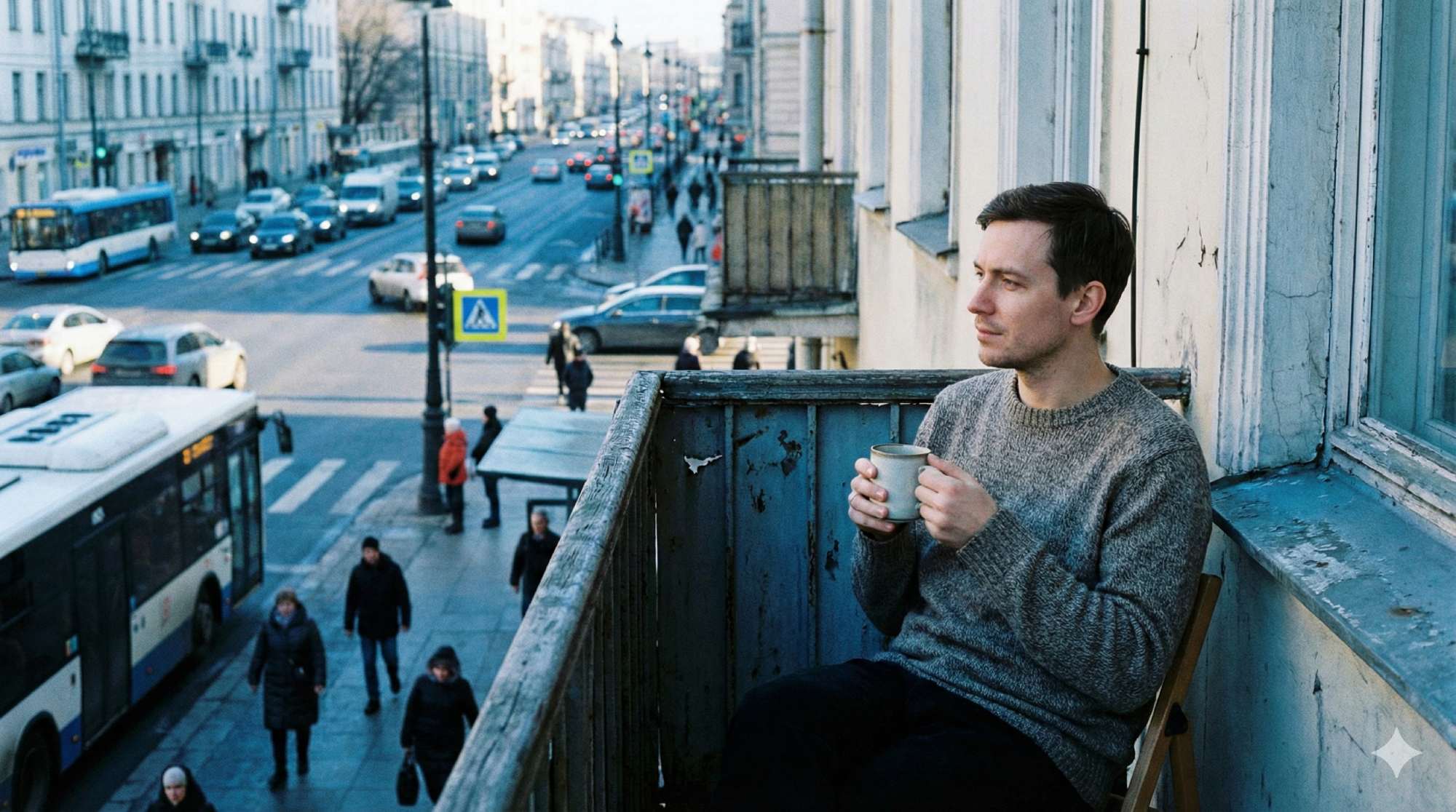 Zeitsouveränität:
Während andere zur Arbeit hetzen, gehört dieser Morgen ihr allein – der wahre Luxus ist Zeit, über die man selbst bestimmt.