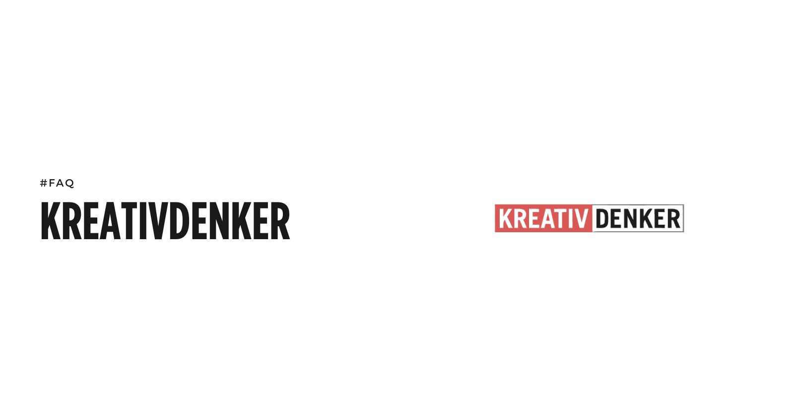 Kreativdenker FAQ Agenturportr&auml;t