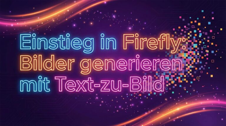 Beitragsbild Einstieg in Firefly: Bilder generieren mit „Text-zu-Bild“.