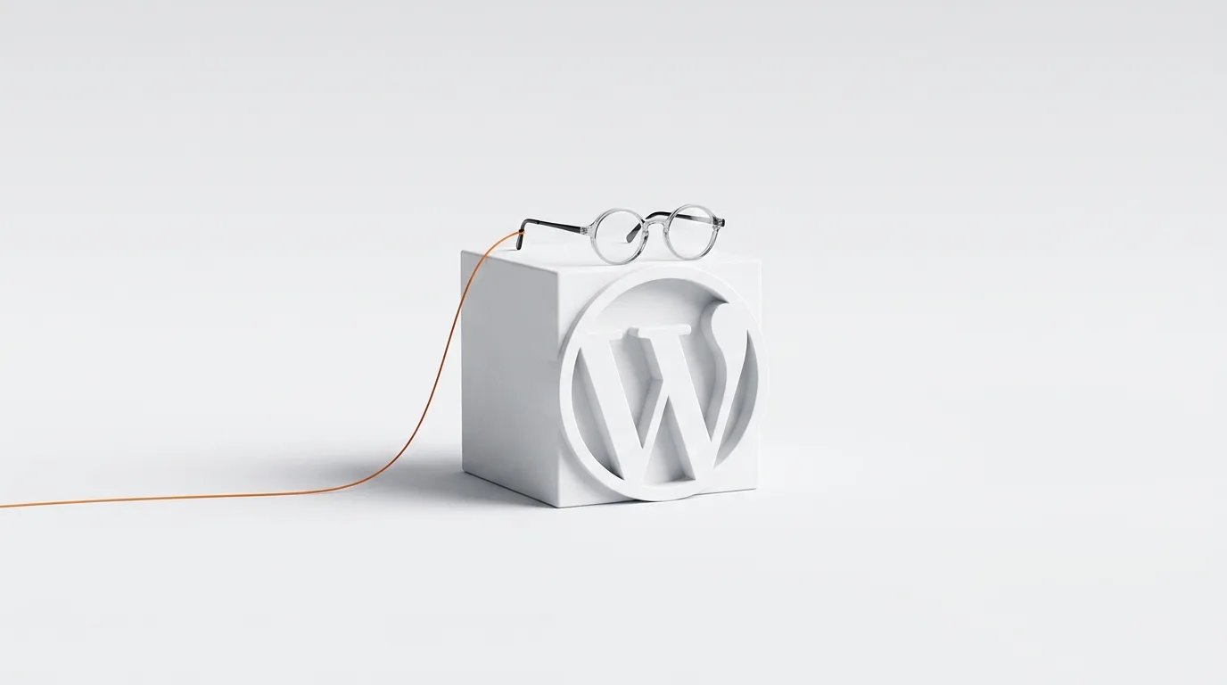 Orange mit W-Logo, Haken und Pinsel. Text: KI-SCHECK: ERLEDIGT. Weißer Hintergrund
