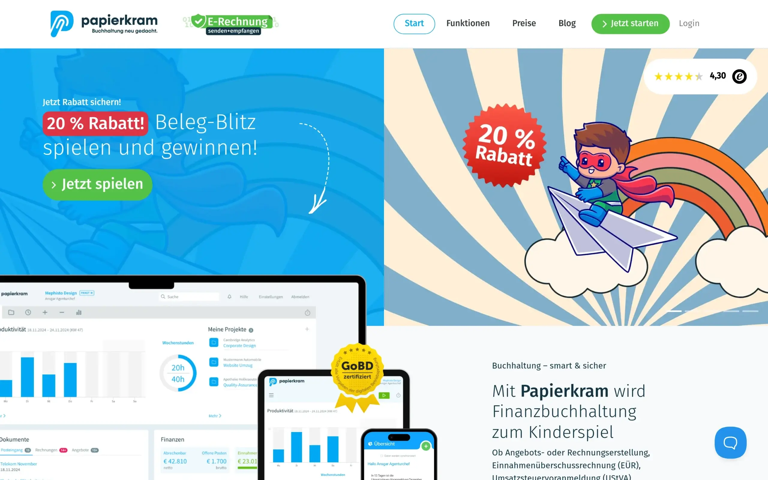 Papierkram Screenshot