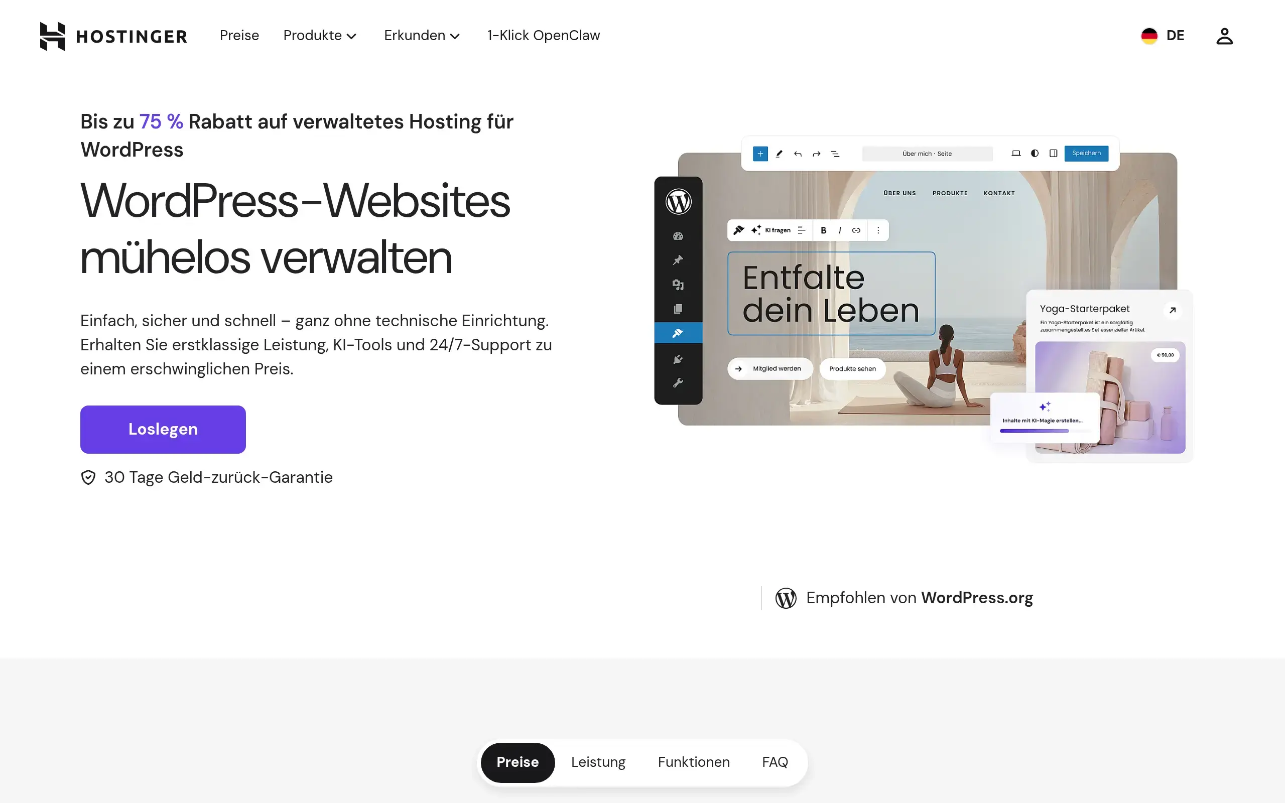 Hostinger Screenshot