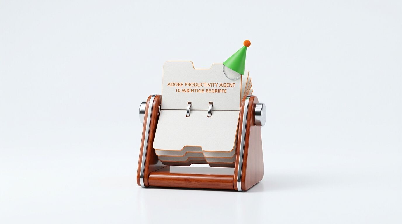 Ein hölzerner Rolodex-Halter mit Registerkarten und grünem Hut vor weißem Hintergrund