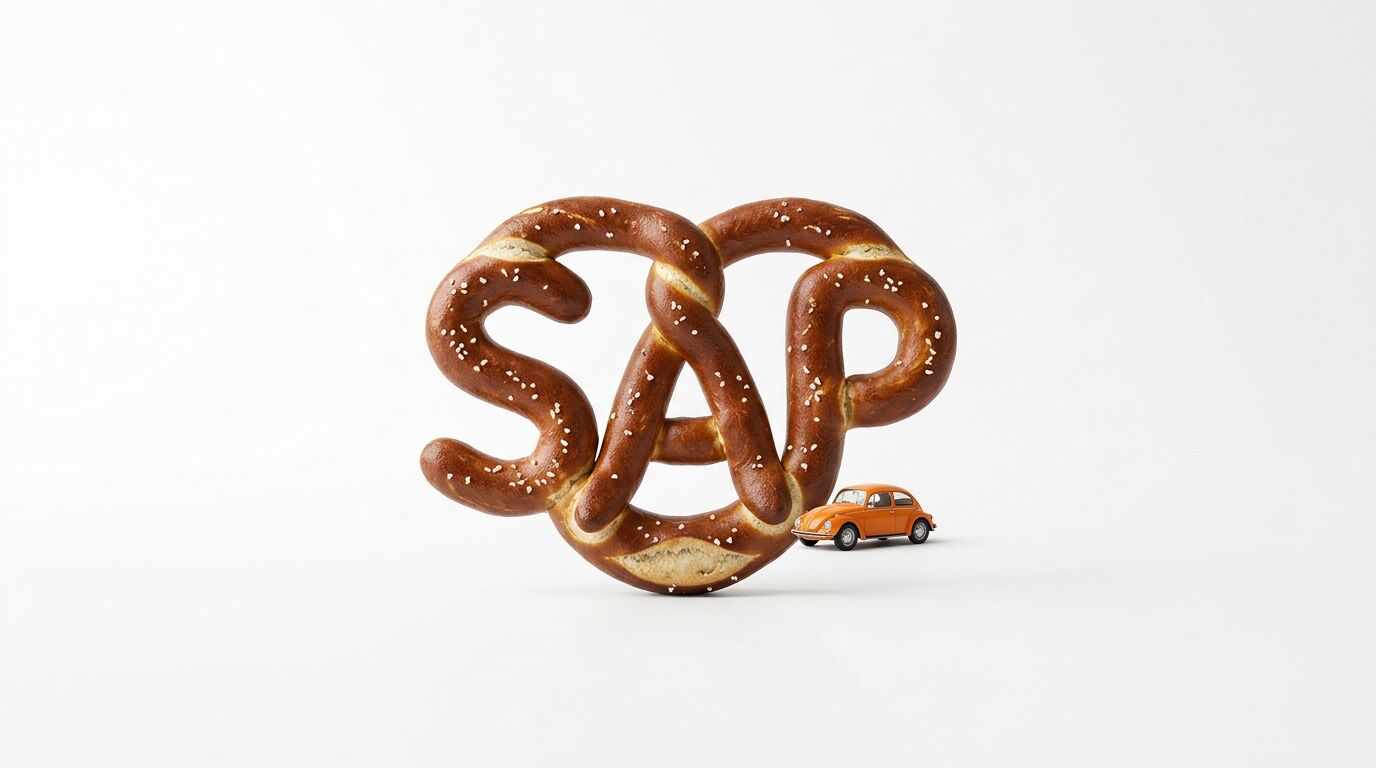 Brezel in Form des Schriftzugs 