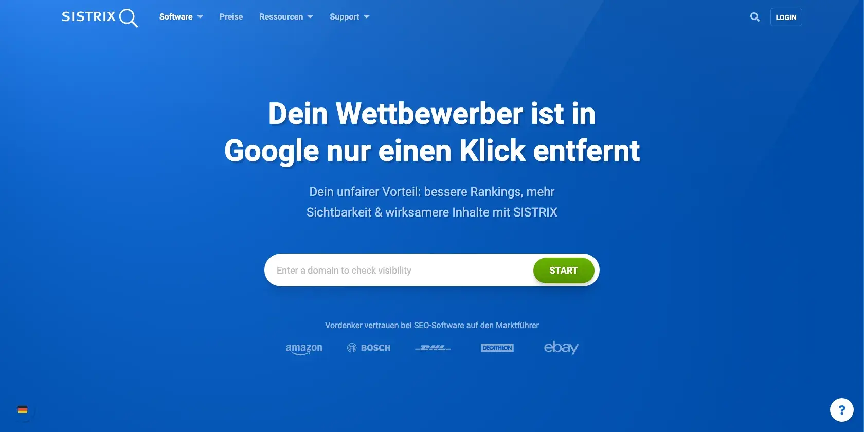 Sistrix Screenshot