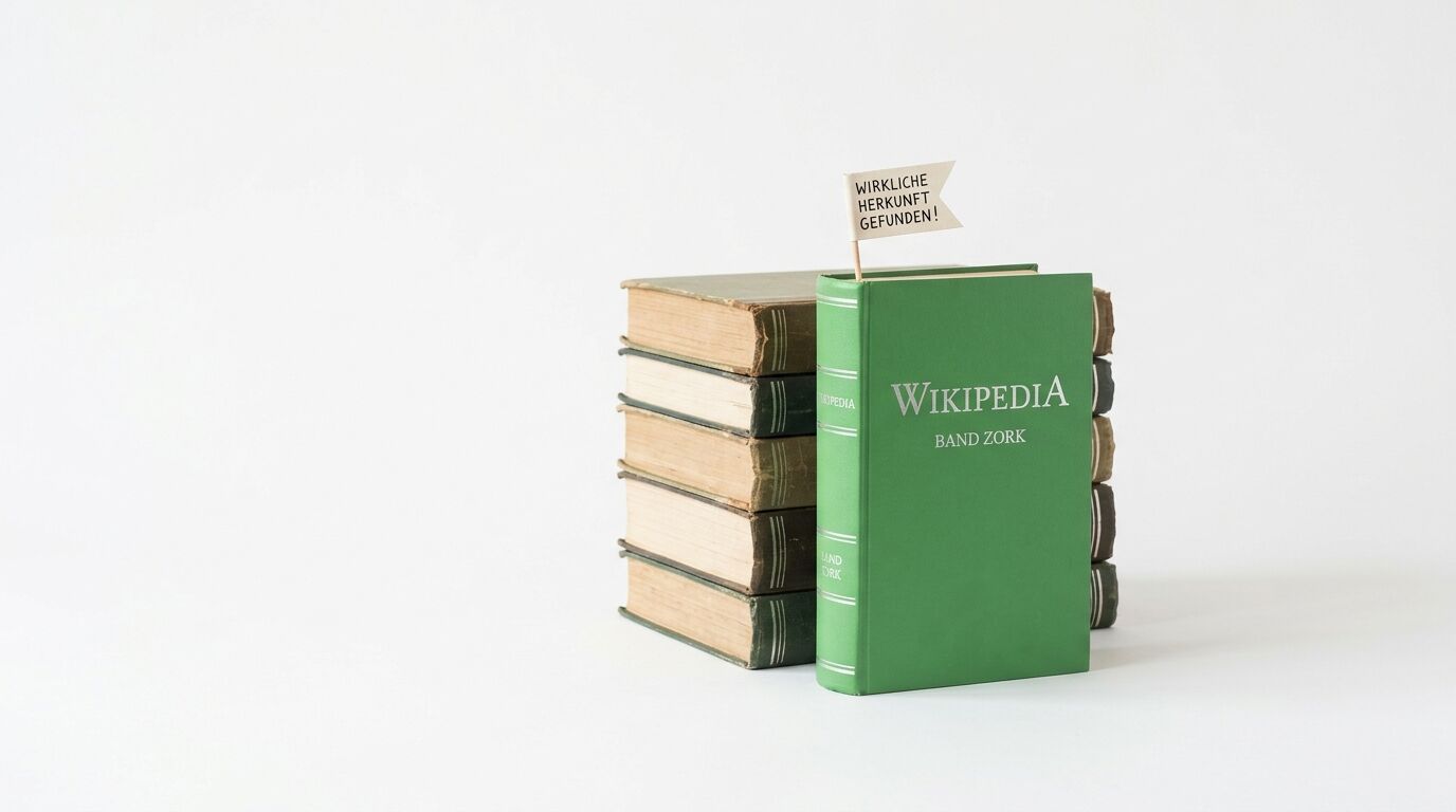 Grünes Buch mit Aufschrift 