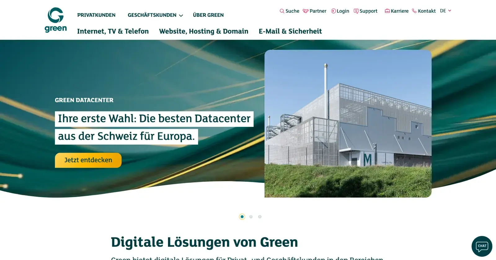 green.ch Screenshot