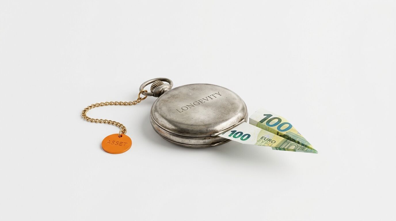 Alte Uhr mit Aufschrift 