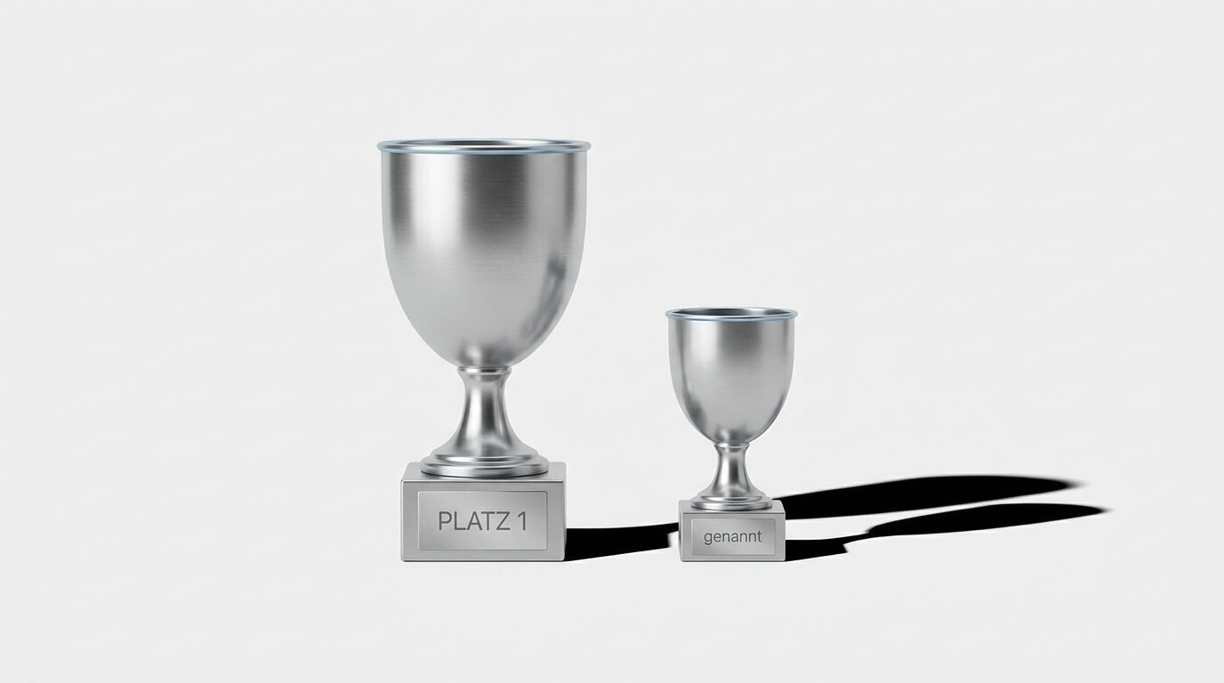 Ein großer und ein kleiner silberner Pokal stehen nebeneinander vor weißem Hintergrund