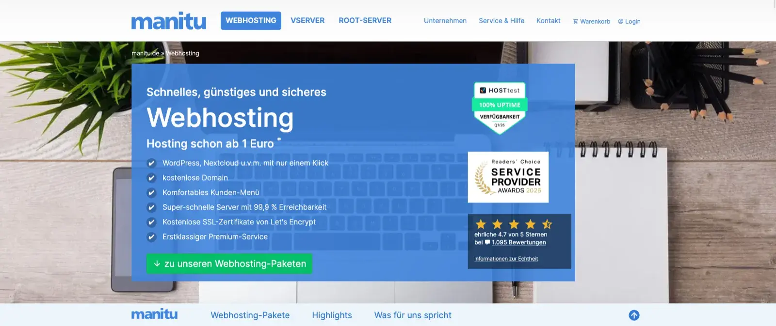 manitu Screenshot