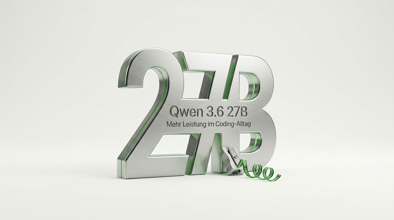 Eine 3D-Metalleonstruktion mit Text und Anspitzer