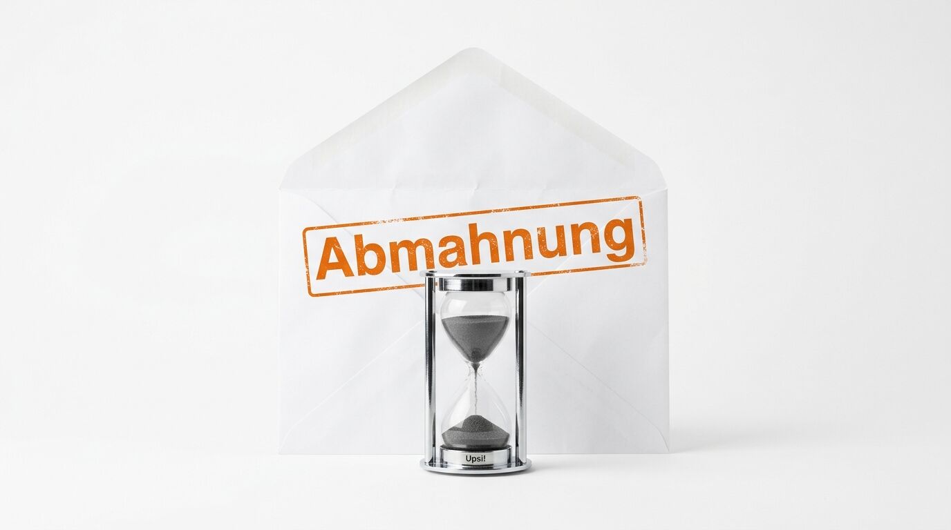 Ein weißer Briefumschlag mit dem roten Stempel 