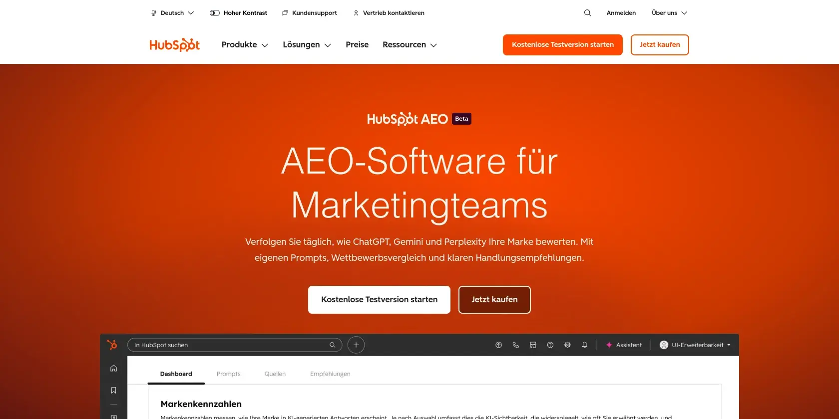 HubSpot Screenshot