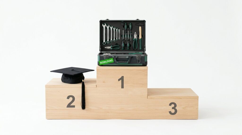 76 zu 66 Prozent: Die Ausbildung überholt das Studium