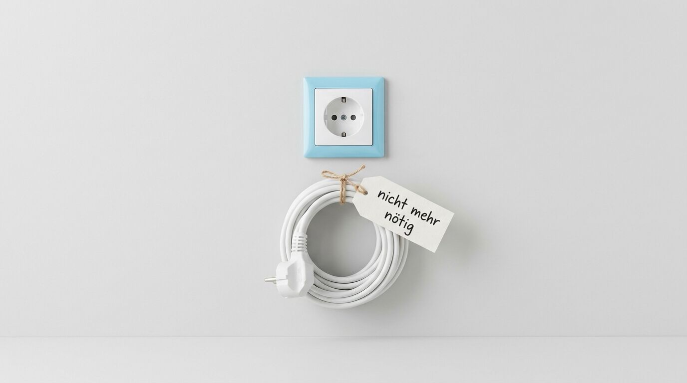 Kabel mit Schild 