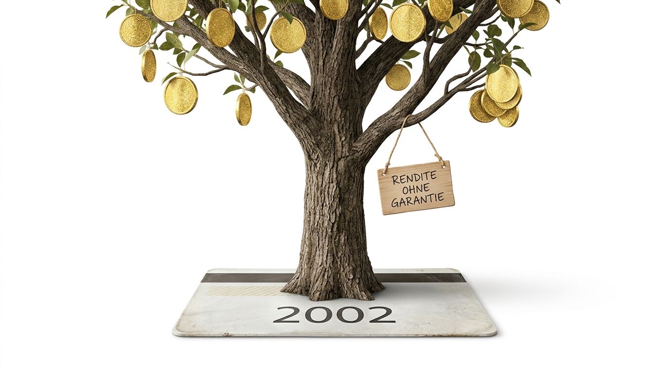 Baum mit Goldmünzen, Schild 