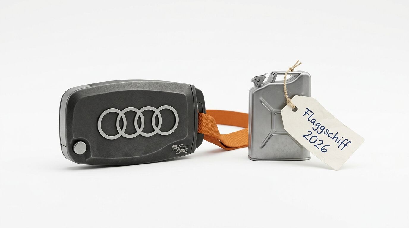 Audi-Schlüsselanhänger, Benzinkanister-Miniatur, Anhänger