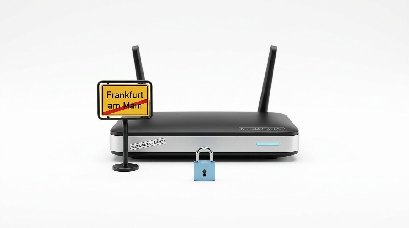 Router mit Schloss,