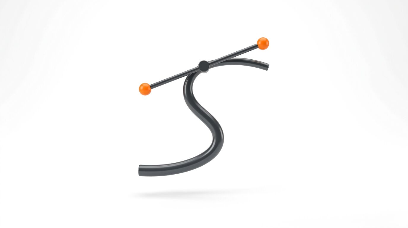 Eine 3D-Rekonstruktion eines Bézier-Kurvenwerkzeugs
