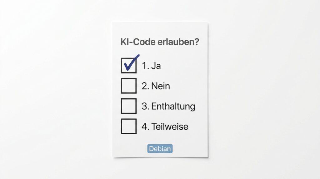 Debian stimmt über KI-generierten Code ab: Verbot oder Auflagen?