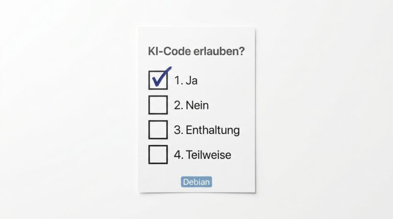 Debian stimmt über KI-generierten Code ab: Verbot oder Auflagen?
