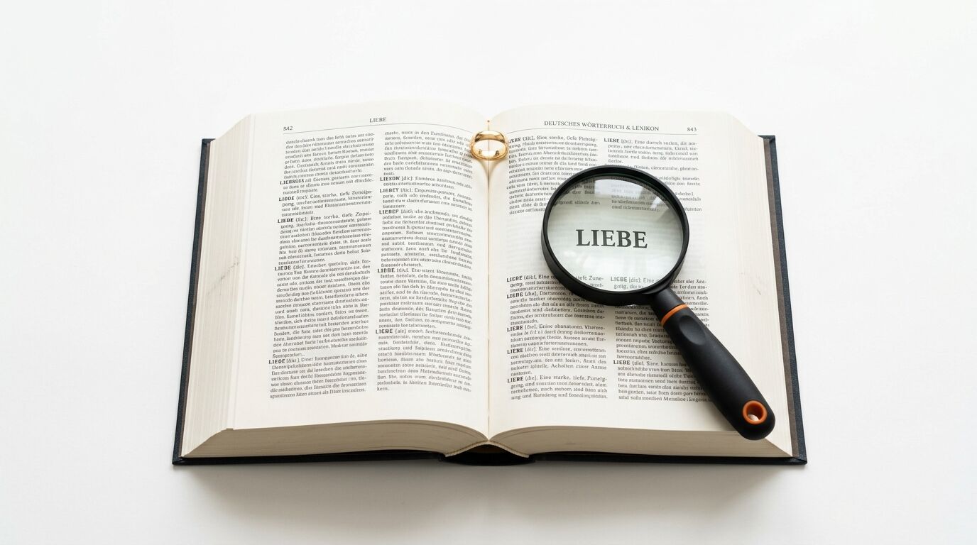 Buch, Lupe, Ehering, Wort