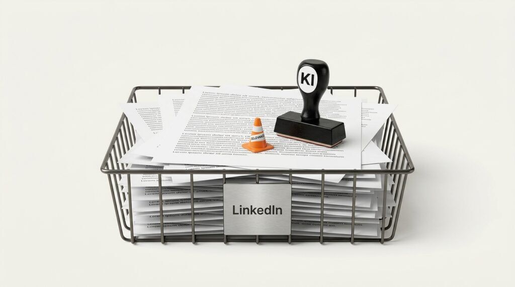 KI-Inhalte sind überall auf Social Media, besonders auf LinkedIn