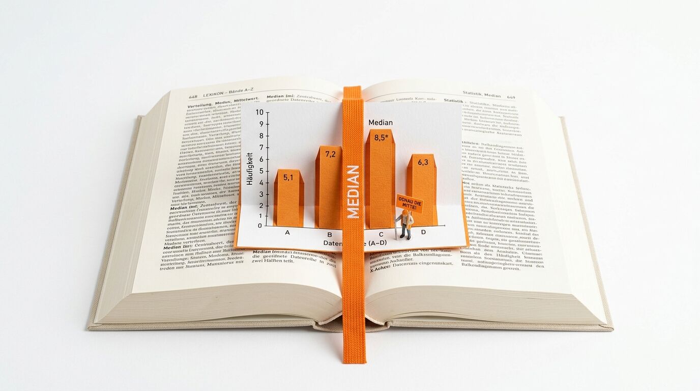 Ein aufgeschlagenes Buch mit einem Pop-up-Balkendiagramm, das statistische Daten illustriert