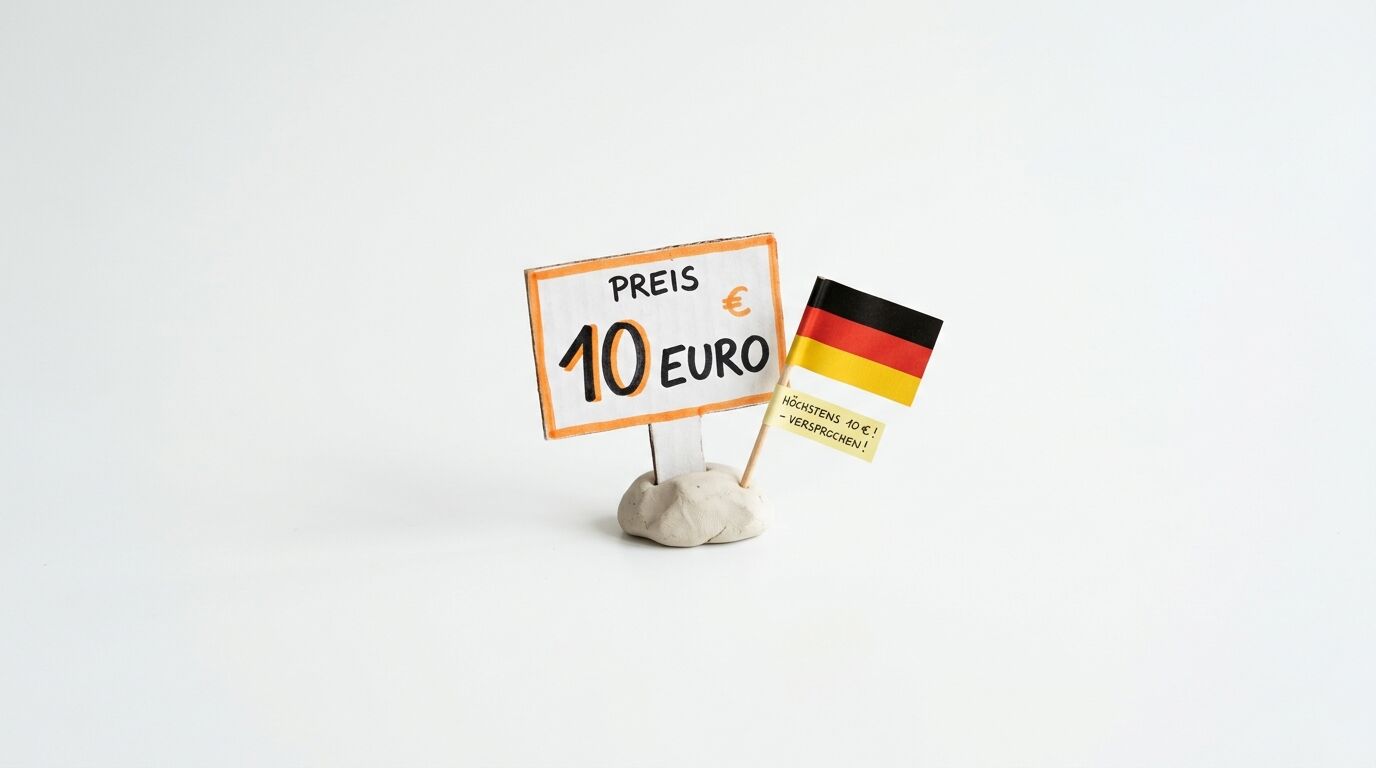 Ein selbstgemachtes Preisschild 