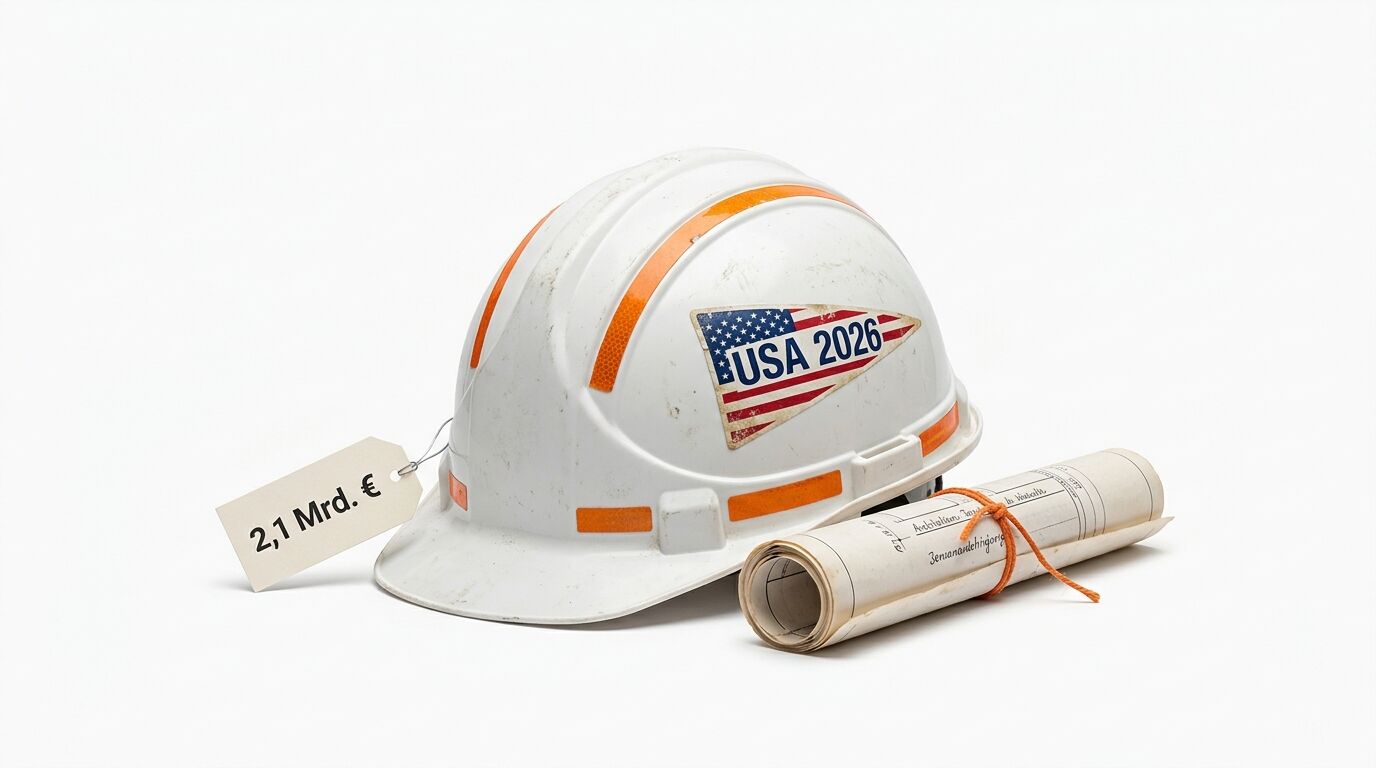 Weißer Helm mit USA-Aufkleber, Preisschild