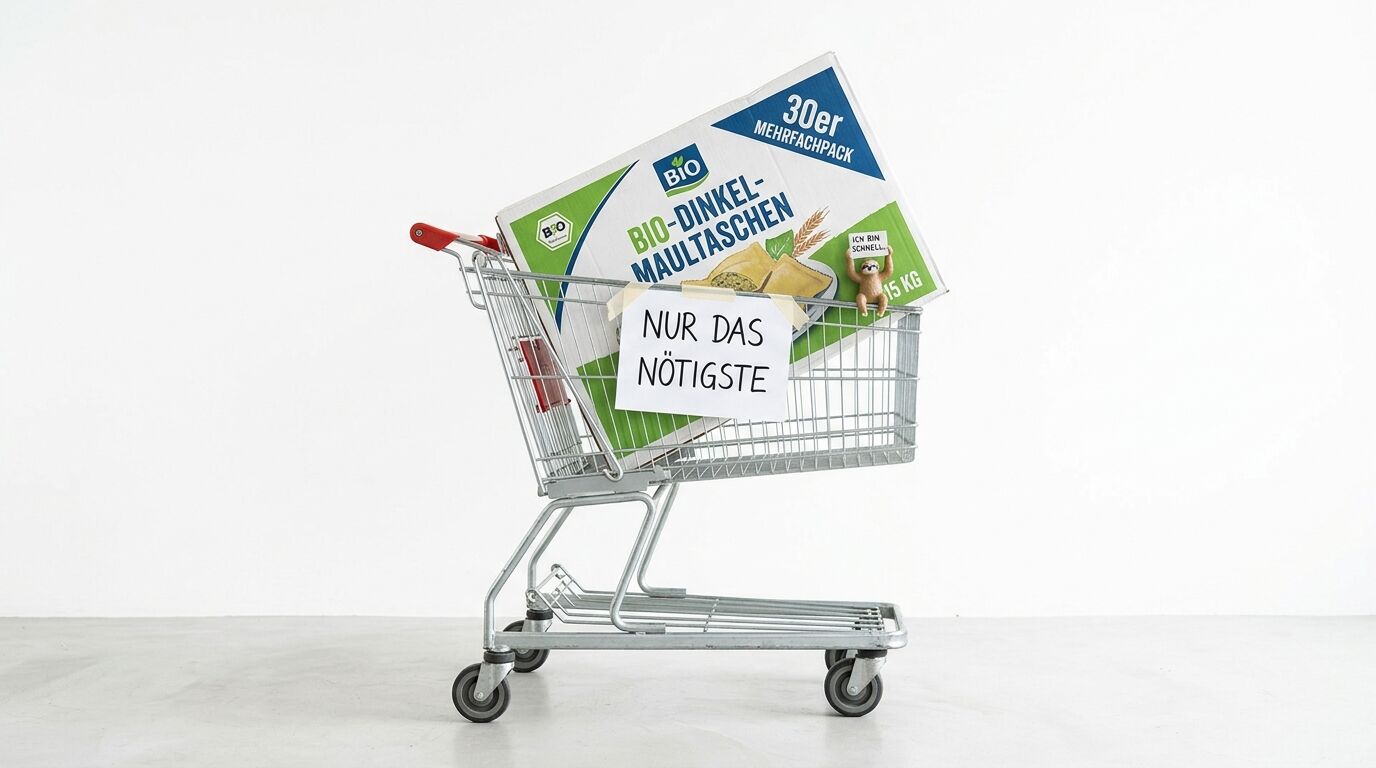 Einkaufswagen mit Großpackung