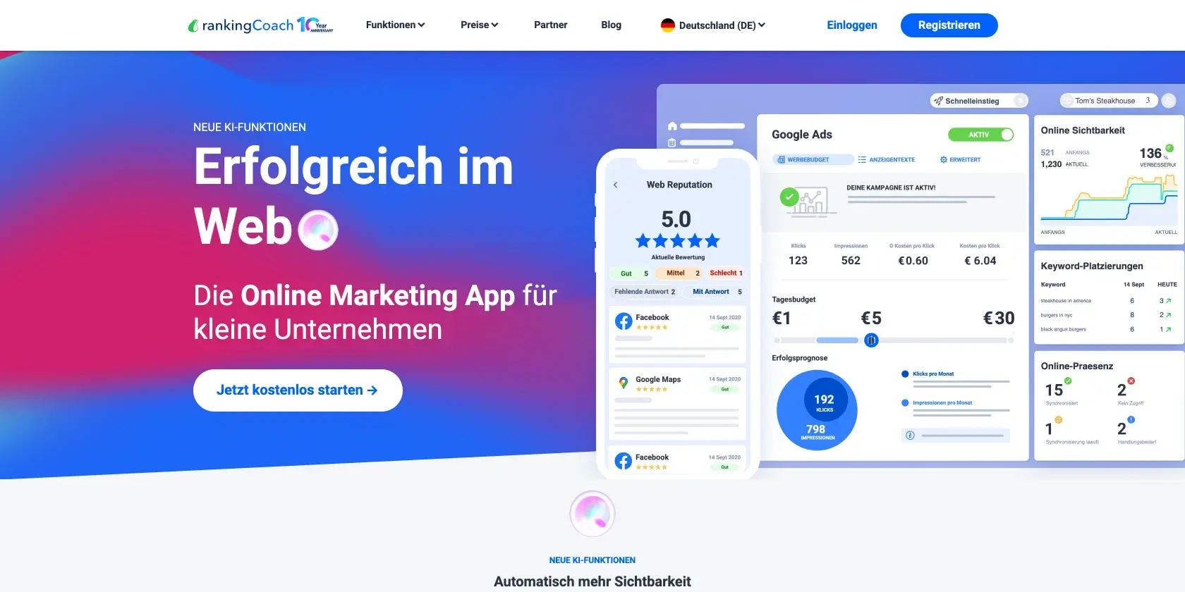 rankingCoach Screenshot