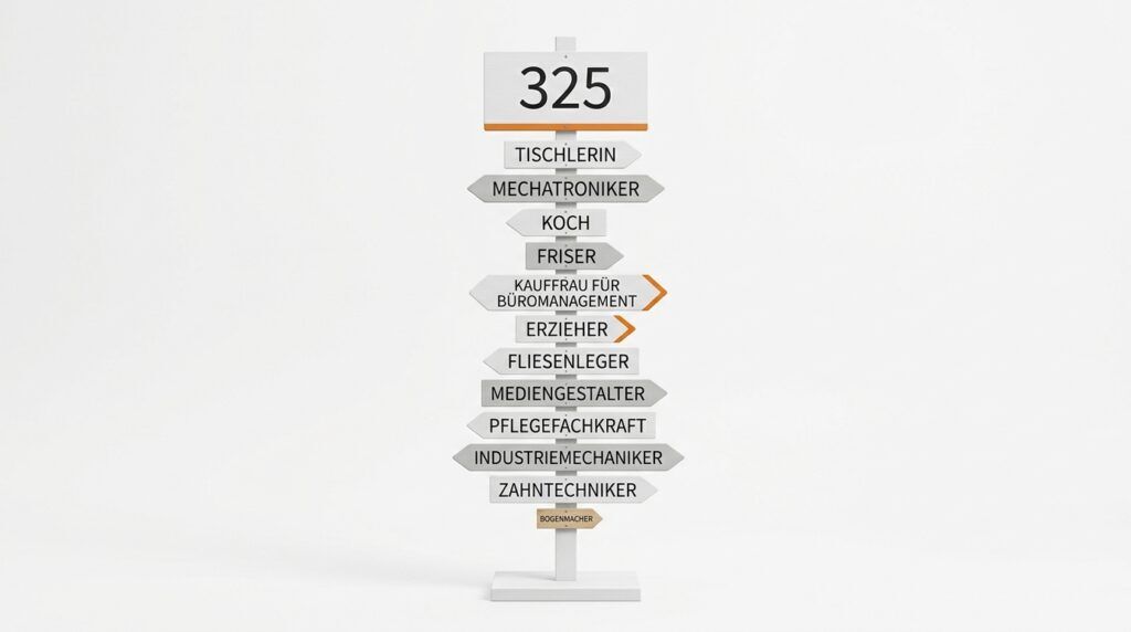Ausbildungsberufe: alle 325 und was sie zahlen