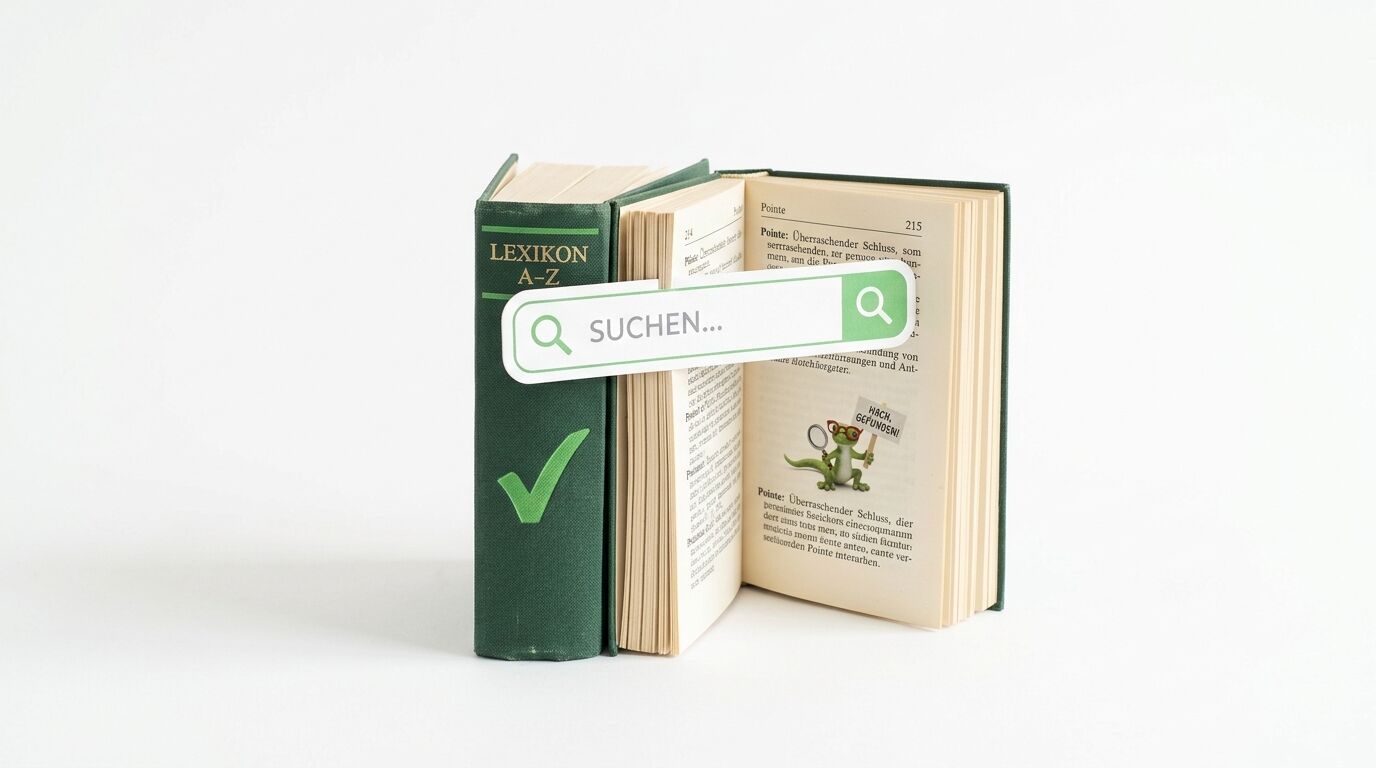 Lexikon A-Z mit Suchleiste 