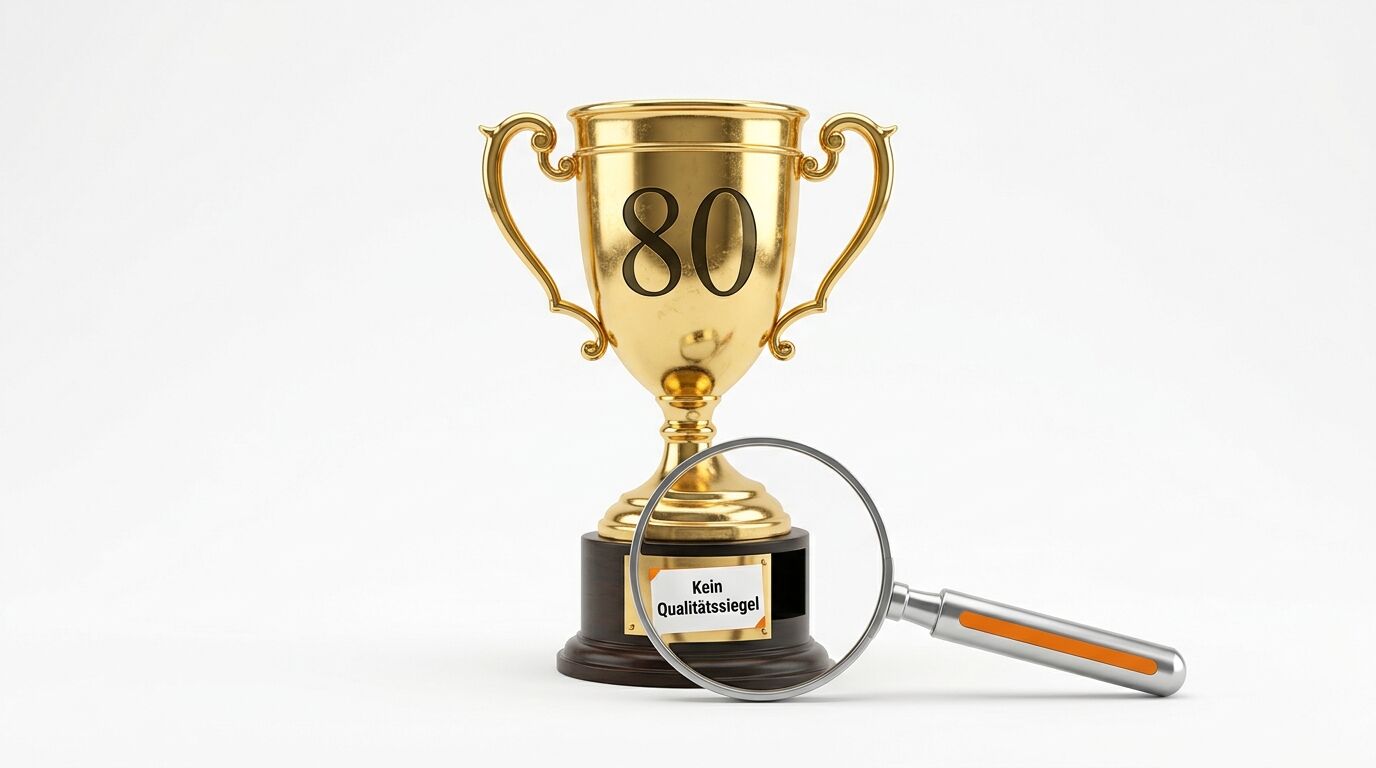 Goldpokal mit der Zahl