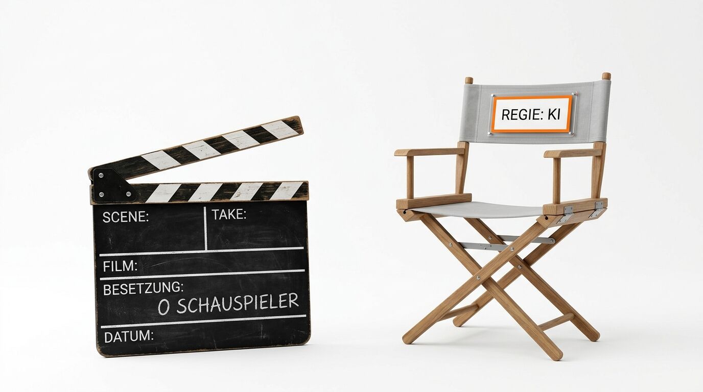 Filmakte und Regiestuhl mit dem Aufdruck