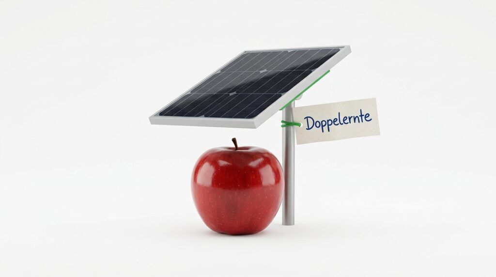 Strom von der Apfelplantage: dm setzt auf Agri-Photovoltaik
